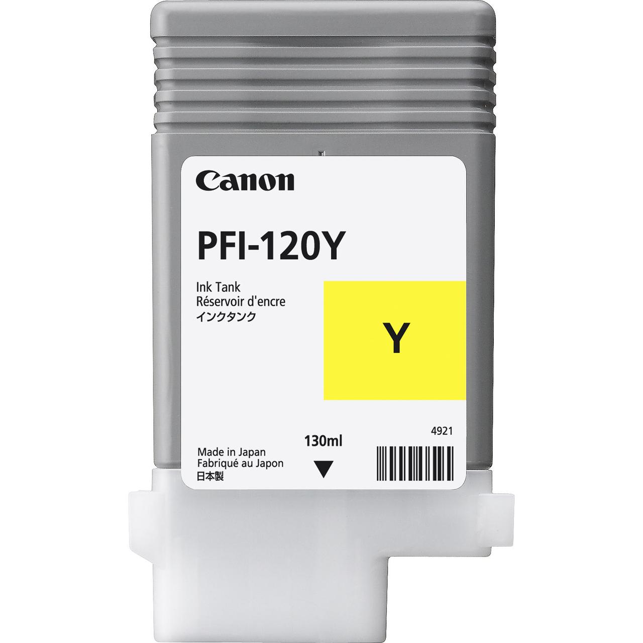 Картридж Canon PFI-120Y для TM-200/300, Yellow, 130 мл