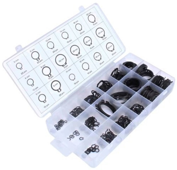 Набір стопорних кілець (зовнішні) 300 шт. ASTA A-TC506, фото 1