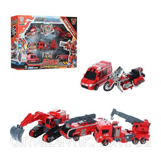 Робот Трансформер Fire Warrior 5 в 1 Пожарная машина 899-46 (ID ...