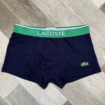 Труси чоловічі боксери бавовна Lacoste, розмір XL (50-52), темно-сині, 03684