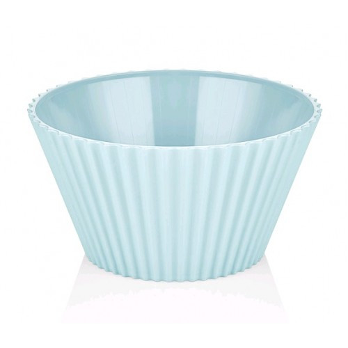 Салатник пластик. BAGER BG-441 B BLUE/25.5 см Харчовий пластик