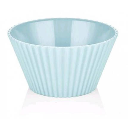 Салатник пластик. BAGER BG-440 B BLUE/20.5 см Харчовий пластик, фото 1