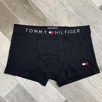 Труси чоловічі боксери бавовна Tommy Hilfiger, розмір L (48-50), чорні, 03651
