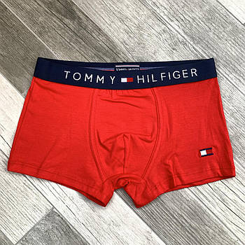 Труси чоловічі боксери бавовна Tommy Hilfiger, розмір L (48-50), червоні, 03655