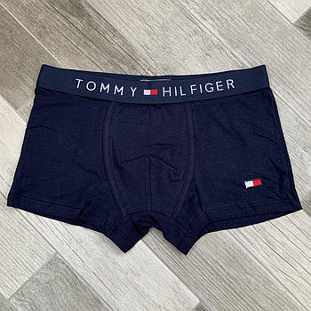 Труси чоловічі боксери бавовна Tommy Hilfiger, розмір L (48-50), темно-сині, 03659