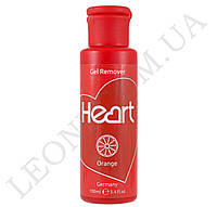 Жидкость для снятия Гель-лака и очистки кистей Heart Gel Remover Апельсин (100мл)
