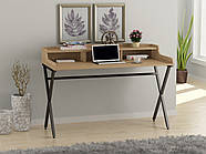 Письмовий стіл Loft design L-10 116х58х75 см Дуб Борас. Комп'ютерний стіл для дому та офісу