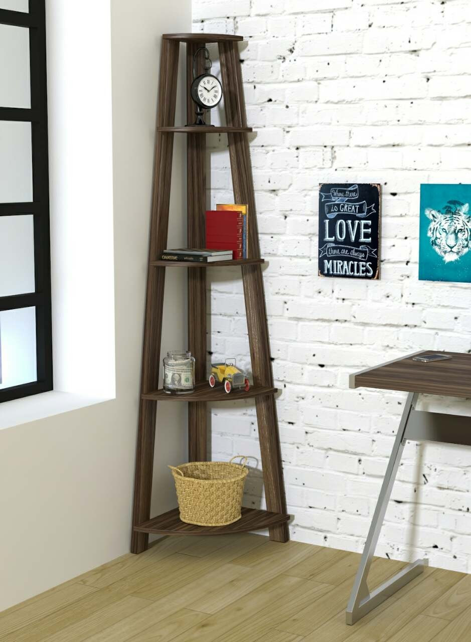 Стеллаж Угловой Loft Design L-180 Орех Модена для Дома и Офиса ...