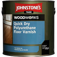 Johnstones Quick Dry Polyurethane Floor Varnish Gloss 2,5 л быстросохнущий лак для пола