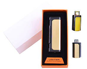 Запальничка USB в подарунковій коробочці Lighter HL-35 Двостороння спіраль, фото 4