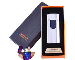 Запальничка USB в подарунковій коробочці Lighter HL-42 Сенсорна кнопка, фото 5