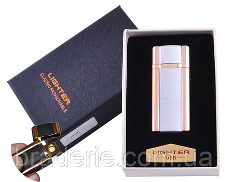 Запальничка USB в подарунковій коробочці Lighter HL-45 Спіраль розжарювання, фото 1