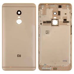 Задня панель корпусу (кришка акумулятора) для Xiaomi Redmi Note 4, Redmi Note 4X, MediaTek Золотистий