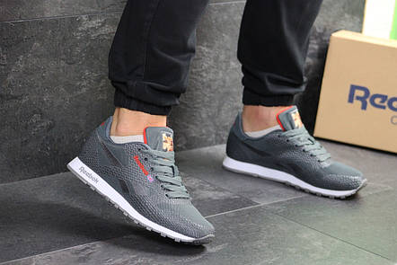 Чоловічі кросівки Reebok,текстиль,сітка,сірі 44,45 р, фото 2
