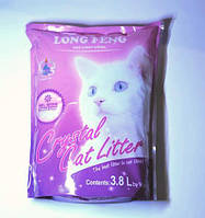 Наполнитель для туалета силикагель Кристал Crystal Cat litter 3,8л(1,6кг)