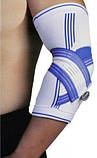 Налокітник Power System PS-6007 Elbow Support Pro White/Blue (1шт.) L/XL, фото 4