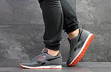 Чоловічі кросівки Reebok,текстиль,сітка,сірі з чорним, фото 3