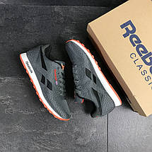 Чоловічі кросівки Reebok,текстиль,сітка,сірі з чорним, фото 2