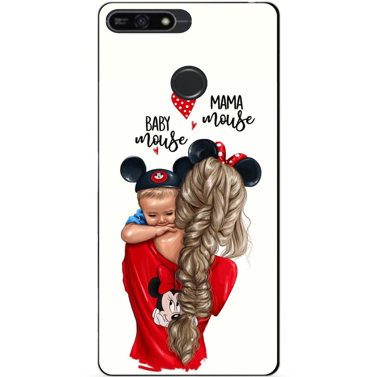 Чохол силіконовий бампер для Huawei Honor 7a Pro з малюнком Mouse