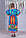 Довга жіноча колоритна атласна туніка кафтан з цифровим 3D принтом №11972, фото 4