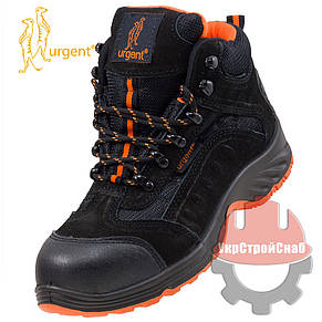 Спецвзуття захисна робоча черевики шкіряні Urgent 103 SB Польща (мет. носок), фото 2