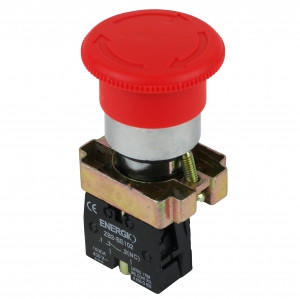 Кнопка-Грибок з фіксацією червона NC XB2-BS542
