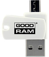 Кардридер Goodram USB microSD Card reader OTG USB 2.0/micro-USB A020 (AO20-MW01R11) White