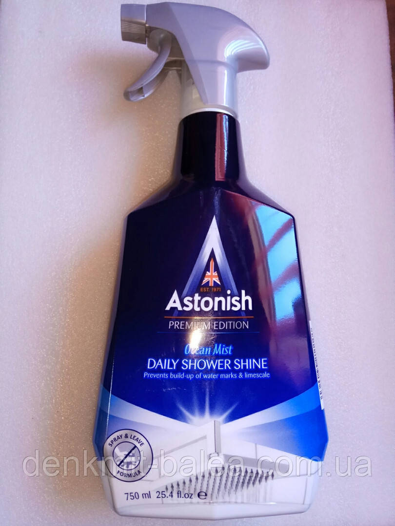 Средство Астониш для очищения душевых кабин, акрила и керамики Astonish Daily Shower Shine 750 мл. - фото 2 - id-p950011408