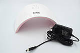 LED + UV лампа для сушіння гель лаків і гелів Sun 9C White 24 Вт (YQ9CSUN9C) із кабелем-адаптером для живлення від USB, фото 5