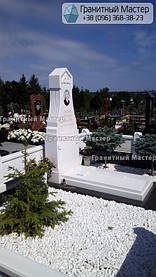 Памятник из белого мрамора женщине в с. Хотов, Киевской обл.  39