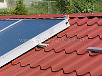 Опорна конструкція сонячних колекторів(cкатний дах металева черепиця, профнастил, шифер)