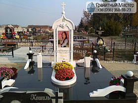 Памятник из гранита и мрамора молодой девушке. Сумская обл. г. Ахтырка 1