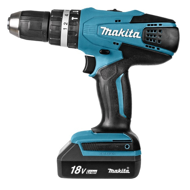 Акумуляторний ударний шурупокрут Makita HP457DWE, фото 1