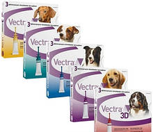 Краплі від бліх і кліщів Ceva VECTRA 3D (Сівби ВЕКТРА) для собак 25-40 кг (1 піпетка)
