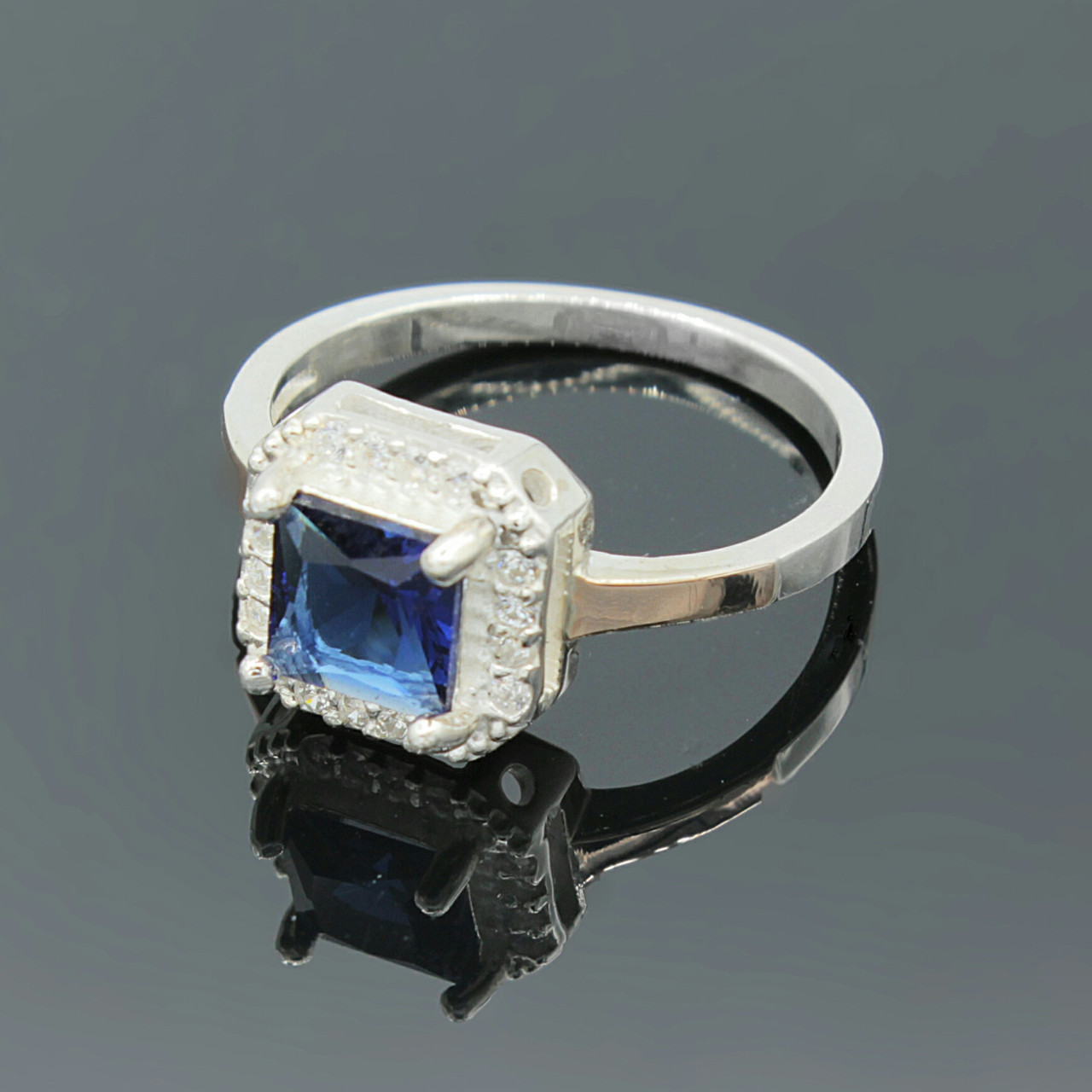 Срібна каблучка з золотом Магічний квадрат, фото 1