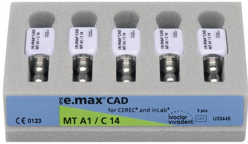 Блоки IPS e.max CAD Cerec/inLab CAD / CAM, C14 5штук/упаковка, фото 1