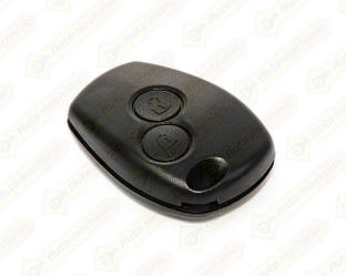 Корпус ключа БЕЗ язичка, на 2 кнопки на Renault Duster I 2011->2017 — DSP - 291005