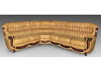 Кожаный угловой диван "Джове" со спальным местом 280/240см