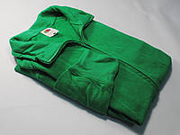 Лёгкая мужская кофта на молнии Ярко-зелёная размер L 62-160-47