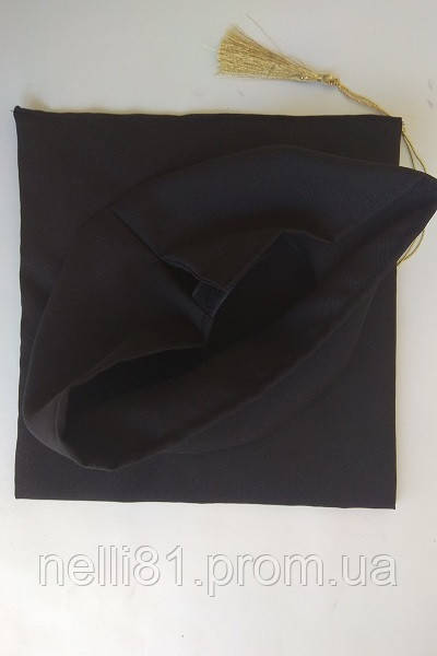 Конфедератка выпускника черная, квадратная академическая шапочка выпускника - фото 3 - id-p49728335