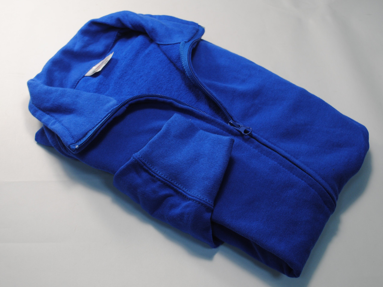 Легка чоловіча кофта на блискавці Яскраво-синя розмір XXL 62-160-51