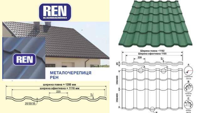 металочерепиця прушинський вид Рен