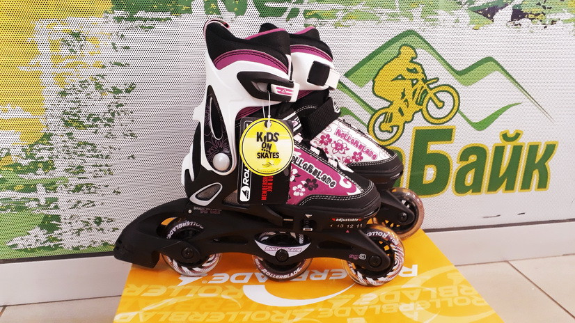 Ролики дитячі RollerBlade Spitfire S G Kids розмір 28-32 чорний/рожевий