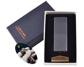 Електроімпульсна USB запальничка в подарунковій коробочці Lighter HL-31 з підсвічуванням, фото 3