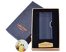 Електроімпульсна USB запальничка в подарунковій коробочці Lighter HL-37 Подвійна блискавка, фото 5