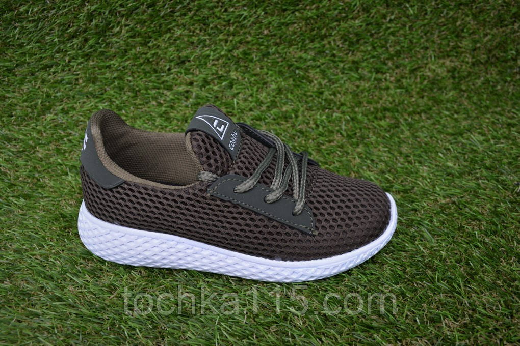 Дитячі кросівки аналог Nike Cosby haki найк хакі сітка р33-34