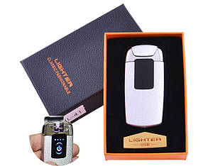 Подарункова електроімпульсна запальничка USB в коробочці Lighter HL-40, фото 3