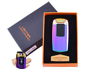 Подарункова електроімпульсна запальничка USB в коробочці Lighter HL-40, фото 4