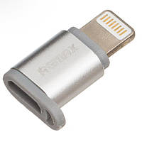 Переходник OTG Remax RA-USB2 Micro USB - Apple Lightning Steel