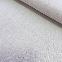 Полотно домоткане льон + бавовна натурального кольору, каунт 34, ширина 150 см